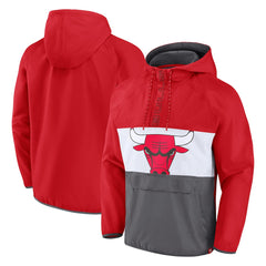 Chicago Bulls Anorak Flagrant Foul Color-Block Raglan Hoodie Half-Zip Jacket Online