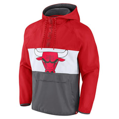 Chicago Bulls Anorak Flagrant Foul Color-Block Raglan Hoodie Half-Zip Jacket Online