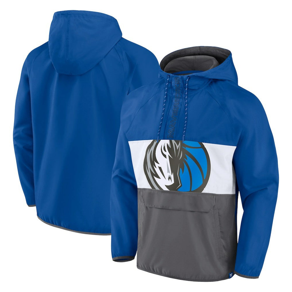 Dallas Mavericks Anorak Flagrant Foul Color-Block Raglan Hoodie Half-Zip Jacket sale For Sale