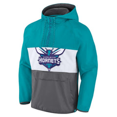 Charlotte Hornets Anorak Flagrant Foul Color-Block Raglan Hoodie Half-Zip Jacket Online