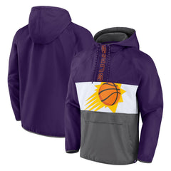 Phoenix Suns Anorak Flagrant Foul Color-Block Raglan Hoodie Half-Zip Jacket Online