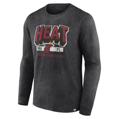 Miami Heat Front Court Press Snow Wash Long Sleeve T-Shirt Outlet