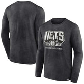 Brooklyn Nets Front Court Press Snow Wash Long Sleeve T-Shirt Outlet