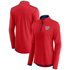 Washington Nationals Fanatics Women's Corner Quarter-Zip Top | MLB Discount