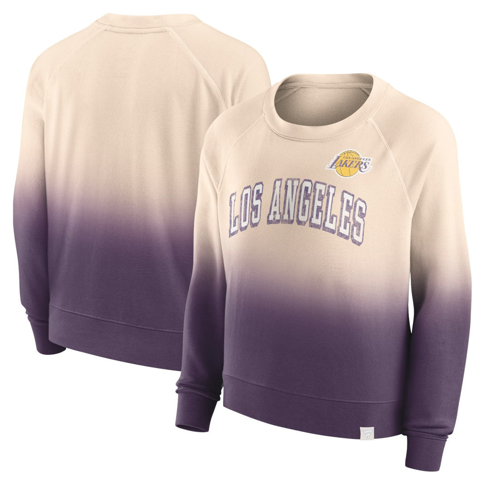 Los Angeles Lakers Women's Lounge Arch Raglan Pullover Sweatshirt Discount
