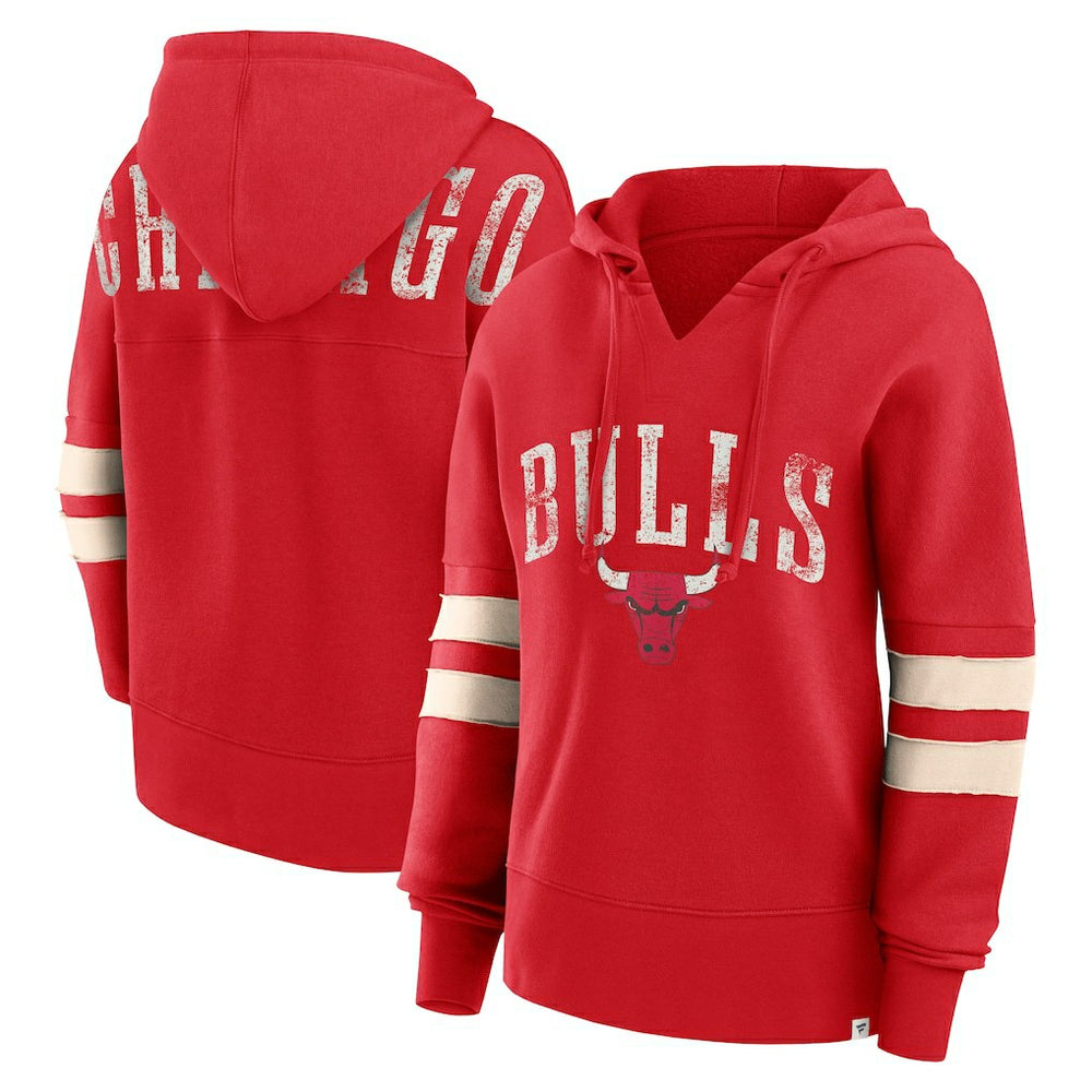 Chicago Bulls Women's Bold Move Dolman V-Neck High Hip Hoodie Online
