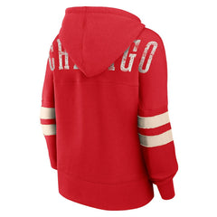 Chicago Bulls Women's Bold Move Dolman V-Neck High Hip Hoodie Online