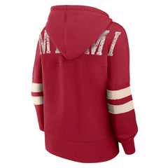 Miami Heat Women's Bold Move Dolman V-Neck High Hip Hoodie For Sale