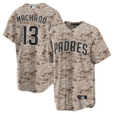 Manny Machado San Diego Padres USMC Alternate Replica Player Jersey - Camo