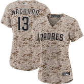 Manny Machado San Diego Padres Women's USMC Alternate Replica Player Jersey - Camo
