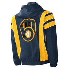 Milwaukee Brewers Starter Impact Hoodie Half-Zip Jacket | MLB US