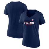 Minnesota Twins Women's Back In Business V-Neck T-Shirt | MLB Near me
