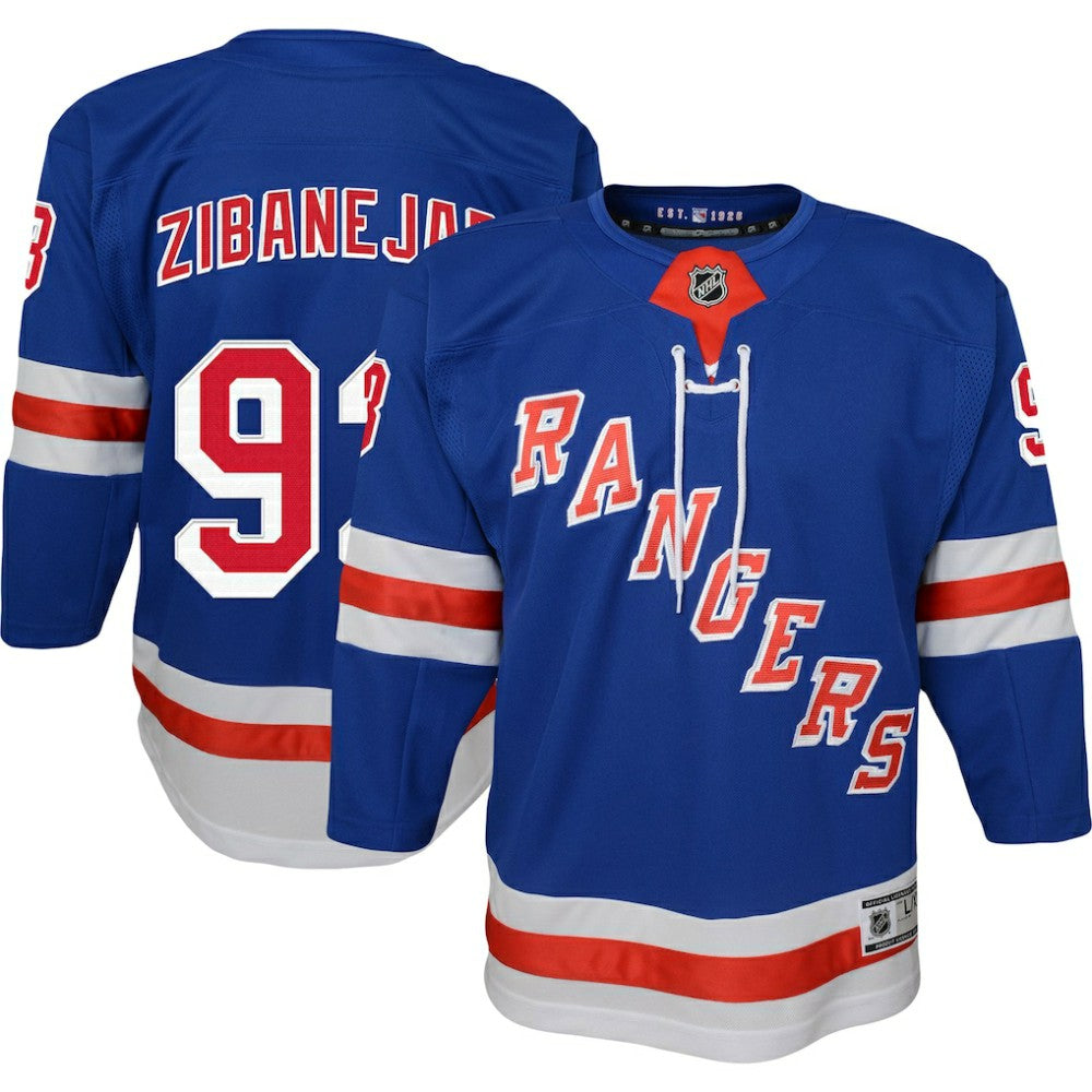 Mika Zibanejad New York Rangers Youth Home Premier Player Jersey Outlet