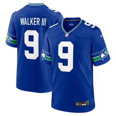 Seattle Seahawks Nike Kenneth Walker III Throwback Player Game Jersey