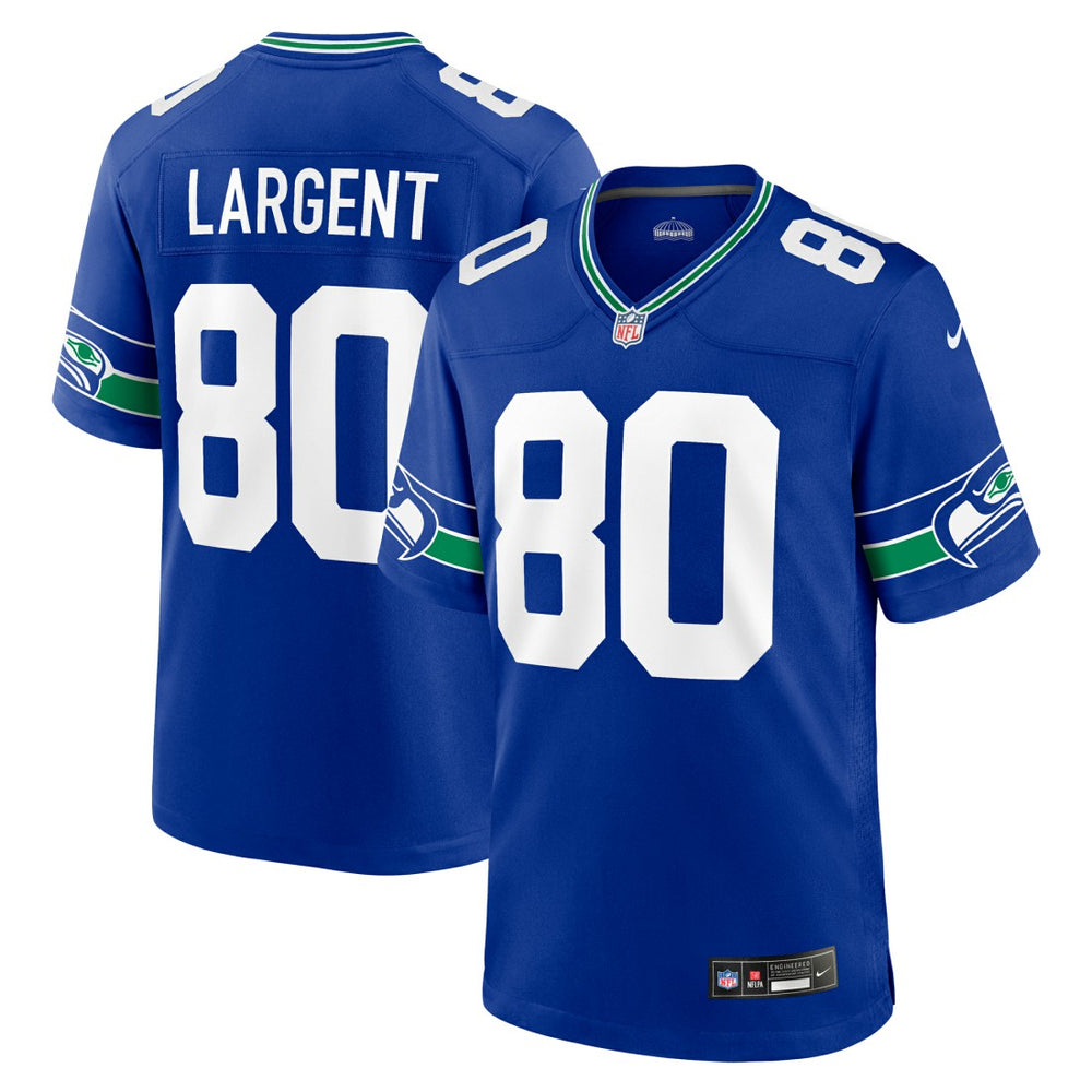 Seattle Seahawks Nike Steve Largent Throwback Retired Player Game Jersey