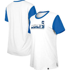 Indianapolis Colts New Era Women's Third Down Colorblock T-Shirt