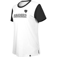 Las Vegas Raiders New Era Women's Third Down Colorblock T-Shirt