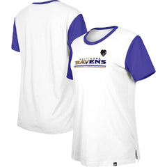 Baltimore Ravens New Era Women's Third Down Colorblock T-Shirt