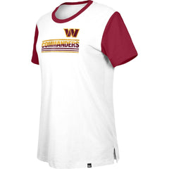 Washington Commanders New Era Women's Third Down Colorblock T-Shirt