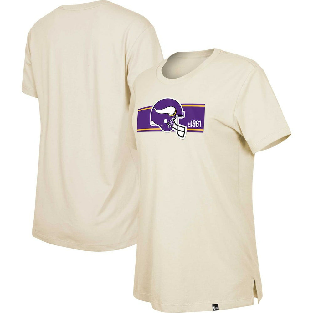 Minnesota Vikings New Era Women's Third Down Historic T-Shirt