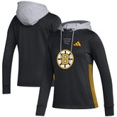 Boston Bruins adidas Women's Refresh Skate Lace AEROREADY Pullover Hoodie Online