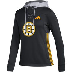 Boston Bruins adidas Women's Refresh Skate Lace AEROREADY Pullover Hoodie Online