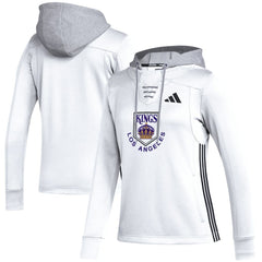 Los Angeles Kings adidas Women's Refresh Skate Lace AEROREADY Pullover Hoodie Discount
