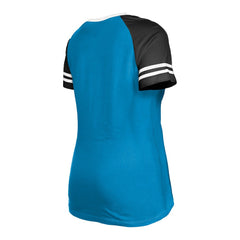 Carolina Panthers New Era Women's Raglan Lace-Up T-Shirt