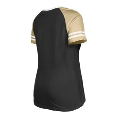New Orleans Saints New Era Women's Raglan Lace-Up T-Shirt