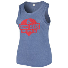 Boston Red Sox Soft as a Grape Women's Plus Size High Neck Tri-Blend Tank Top | MLB For sale