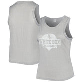 Chicago White Sox Soft as a Grape Women's Plus Size High Neck Tri-Blend Tank Top | MLB New