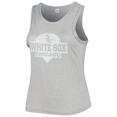 Chicago White Sox Soft as a Grape Women's Plus Size High Neck Tri-Blend Tank Top | MLB New