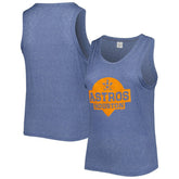 Houston Astros Soft as a Grape Women's Plus Size High Neck Tri-Blend Tank Top | MLB US