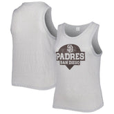 San Diego Padres Soft as a Grape Women's Plus Size High Neck Tri-Blend Tank Top | MLB For sale