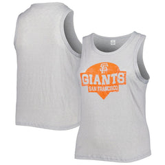 San Francisco Giants Soft as a Grape Women's Plus Size High Neck Tri-Blend Tank Top | MLB Shop