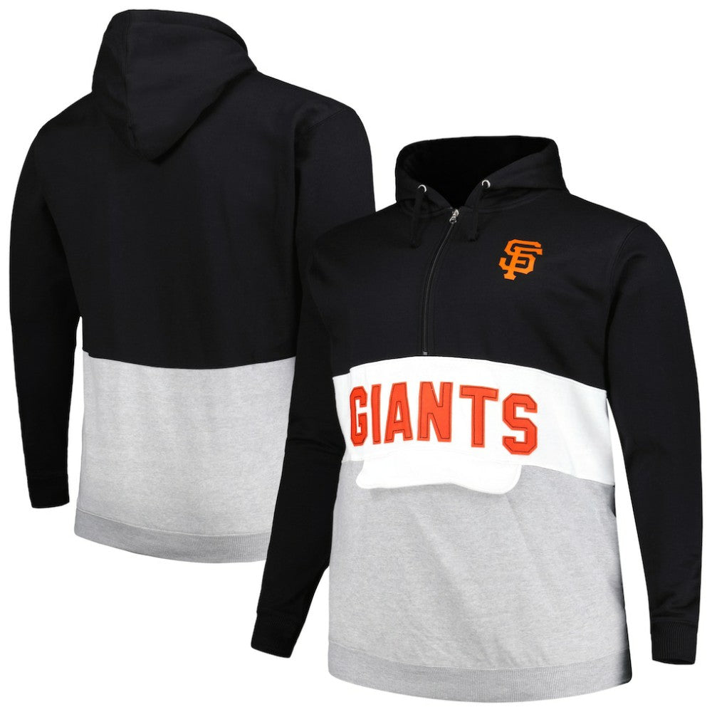 San Francisco Giants Big & Tall Fleece Half-Zip Hoodie | MLB Near me
