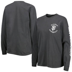 San Francisco Giants Soft as a Grape Women's Team Pigment Dye Long Sleeve T-Shirt | MLB Sale