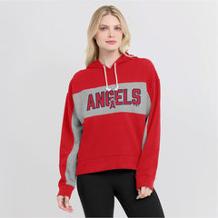 Los Angeles Angels Fanatics Women's Filled Stat Sheet Pullover Hoodie | MLB New