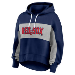 Boston Red Sox Fanatics Women's Filled Stat Sheet Pullover Hoodie | MLB Discount