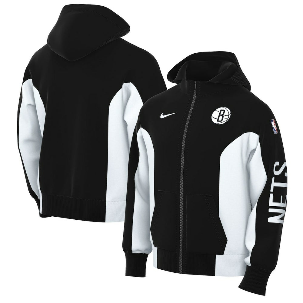 Brooklyn Nets 2023/24 Authentic Showtime Full-Zip Hoodie On Sale