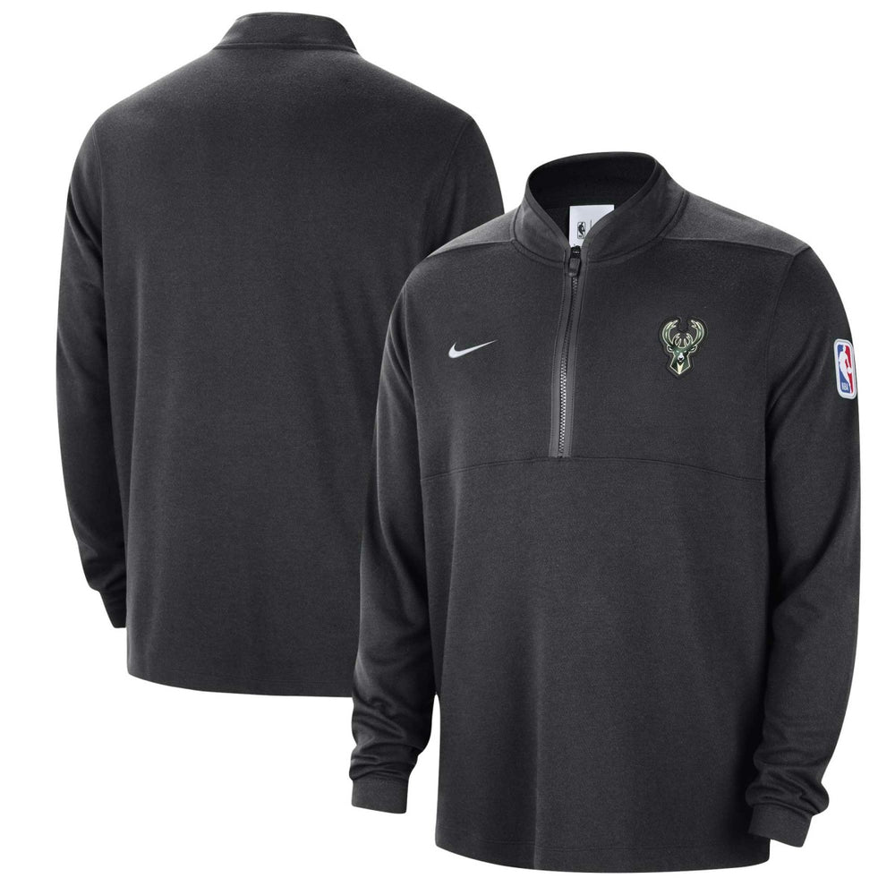 Milwaukee Bucks Authentic Performance Half-Zip Jacket On Sale
