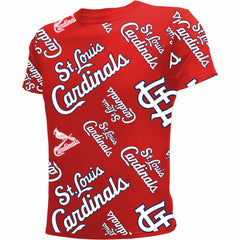 St. Louis Cardinals Stitches Youth Allover Team T-Shirt | MLB On Sale