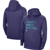 Charlotte Hornets Jordan Brand Unisex 2023/24 Performance Spotlight On-Court Practice Pullover Hoodie New