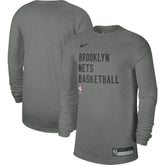 Brooklyn Nets Unisex 2023/24 Legend On-Court Practice Long Sleeve T-Shirt New