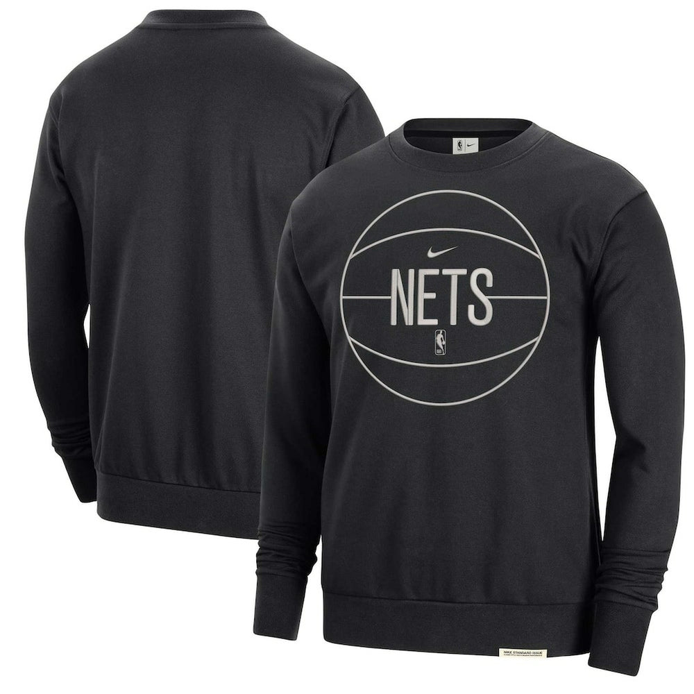 Brooklyn Nets 2023/24 Authentic Standard Issue Travel Performance Pullover Sweatshirt Online