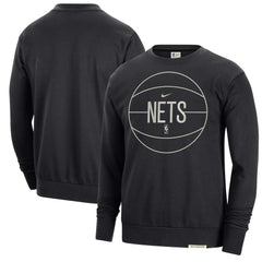 Brooklyn Nets 2023/24 Authentic Standard Issue Travel Performance Pullover Sweatshirt Online