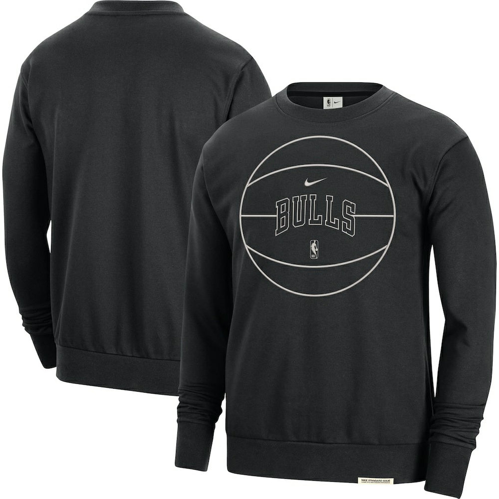 Chicago Bulls 2023/24 Authentic Standard Issue Travel Performance Pullover Sweatshirt For Sale
