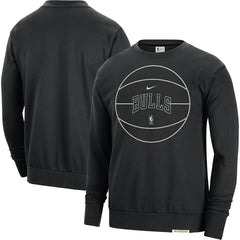 Chicago Bulls 2023/24 Authentic Standard Issue Travel Performance Pullover Sweatshirt For Sale