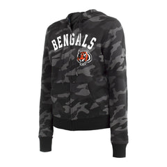 Cincinnati Bengals New Era Women's Camo Full-Zip Hoodie