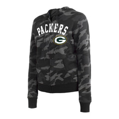 Green Bay Packers New Era Women's Camo Full-Zip Hoodie